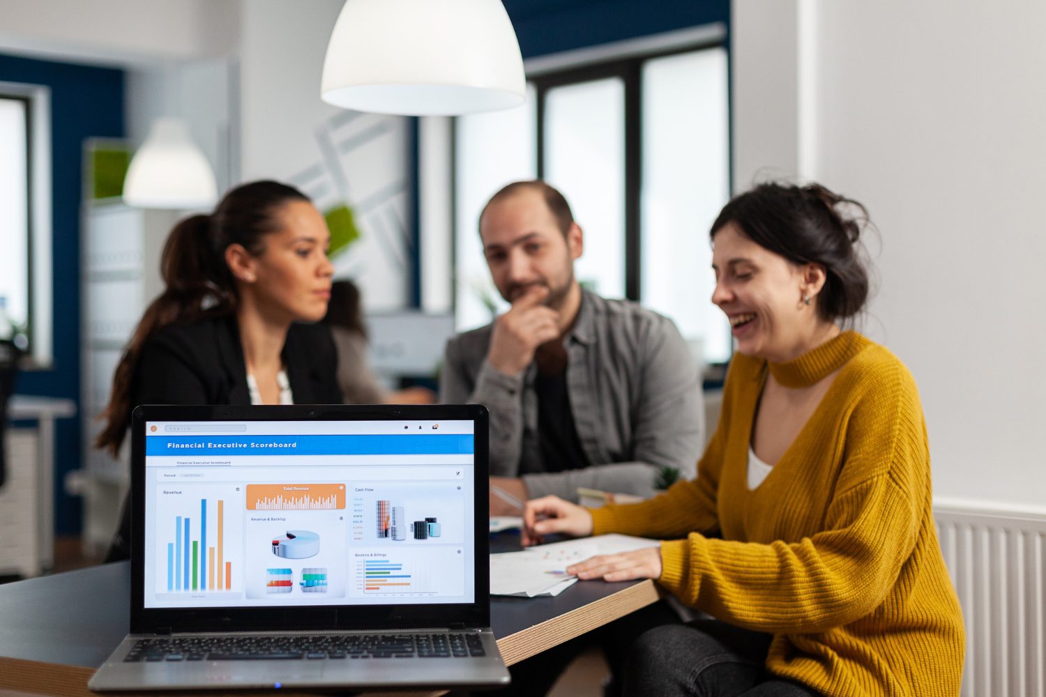 business-woman-talking-about-financial-project-taking-notes-discussing-start-up-ideas-using-laptop-diverse-employees-gathered-co-working business-woman-talking-about-financial-project-taking-notes-discussing-start-up-ideas-using-laptop-diverse-employees-gathered-co-working